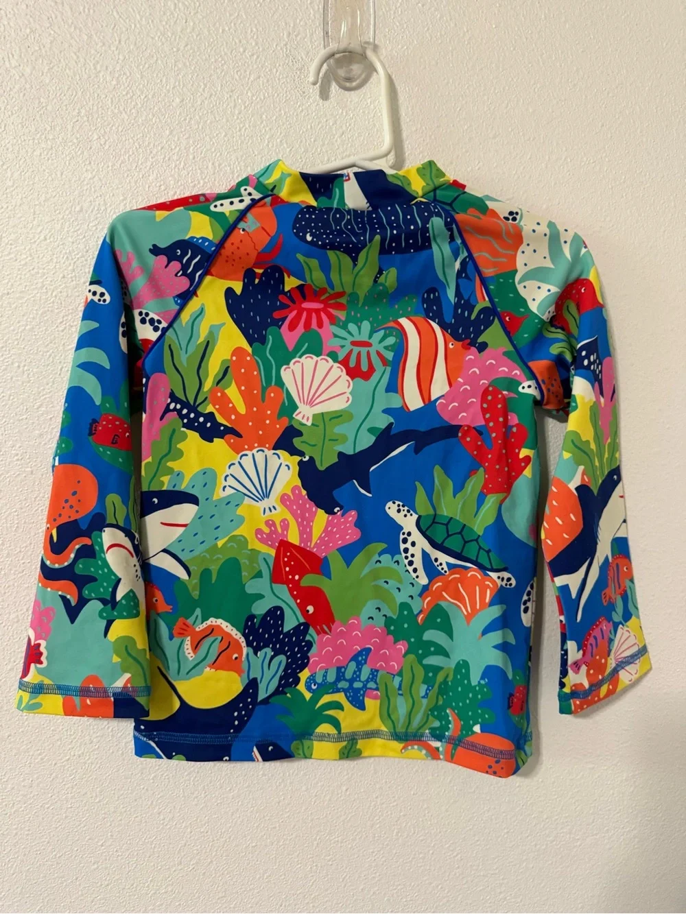 Boden Coral Reef Long Sleeve Rash Guard Multocolor Beach UPF Vacation 5-6 Year